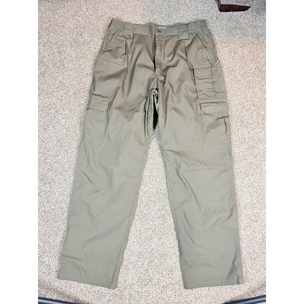 5.11 Tactical Mens Ripstop Cargo Pants Tundra Green 36x32 Hiking Work 74273